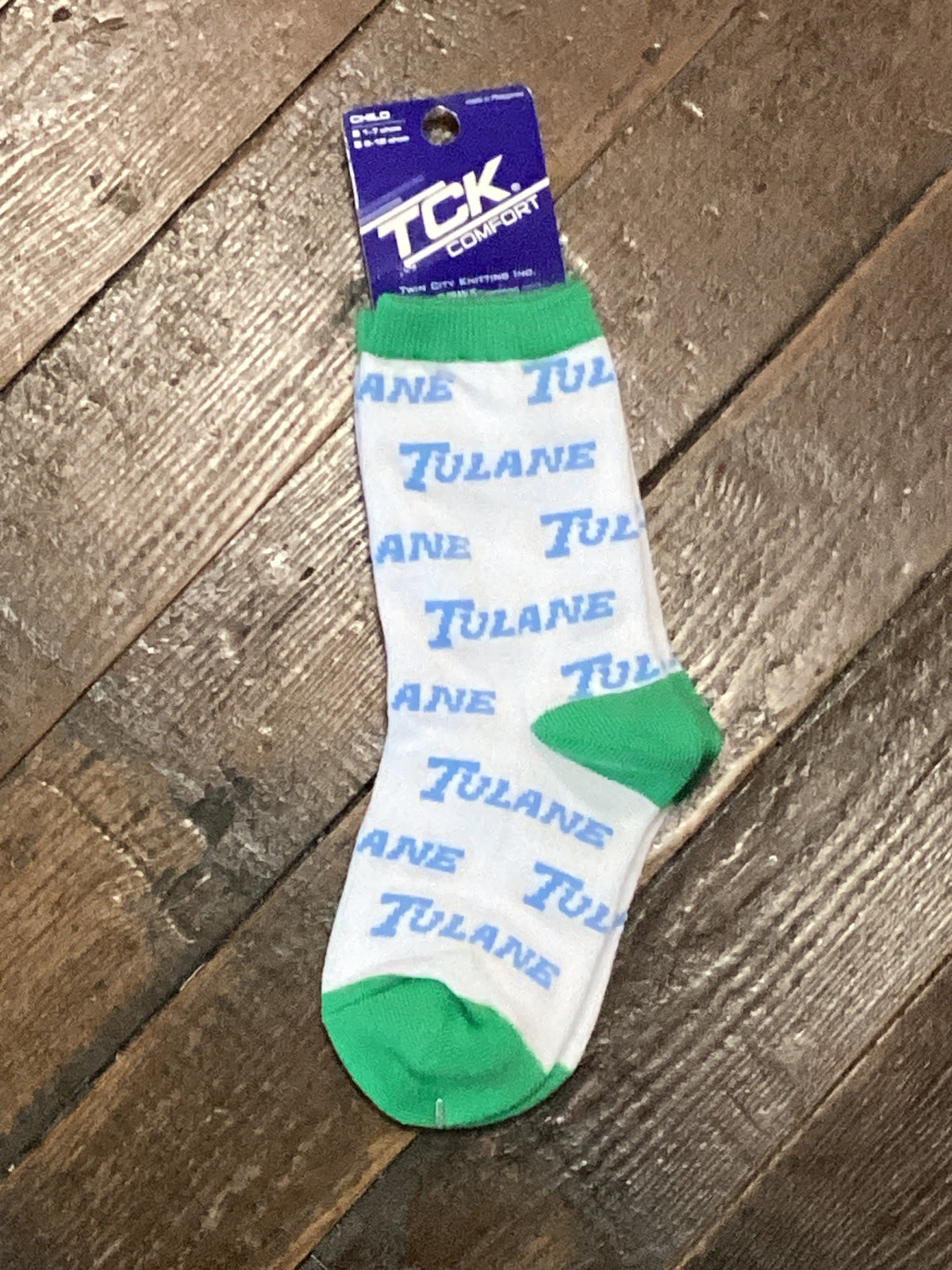 Tulane Woodmark Toddler/Youth Socks