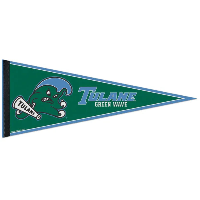 Tulane Angry Wave Felt Pennant