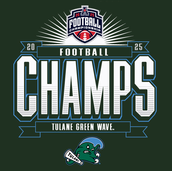 Tulane American Conference Champions 2025 Locker Room T-Shirt