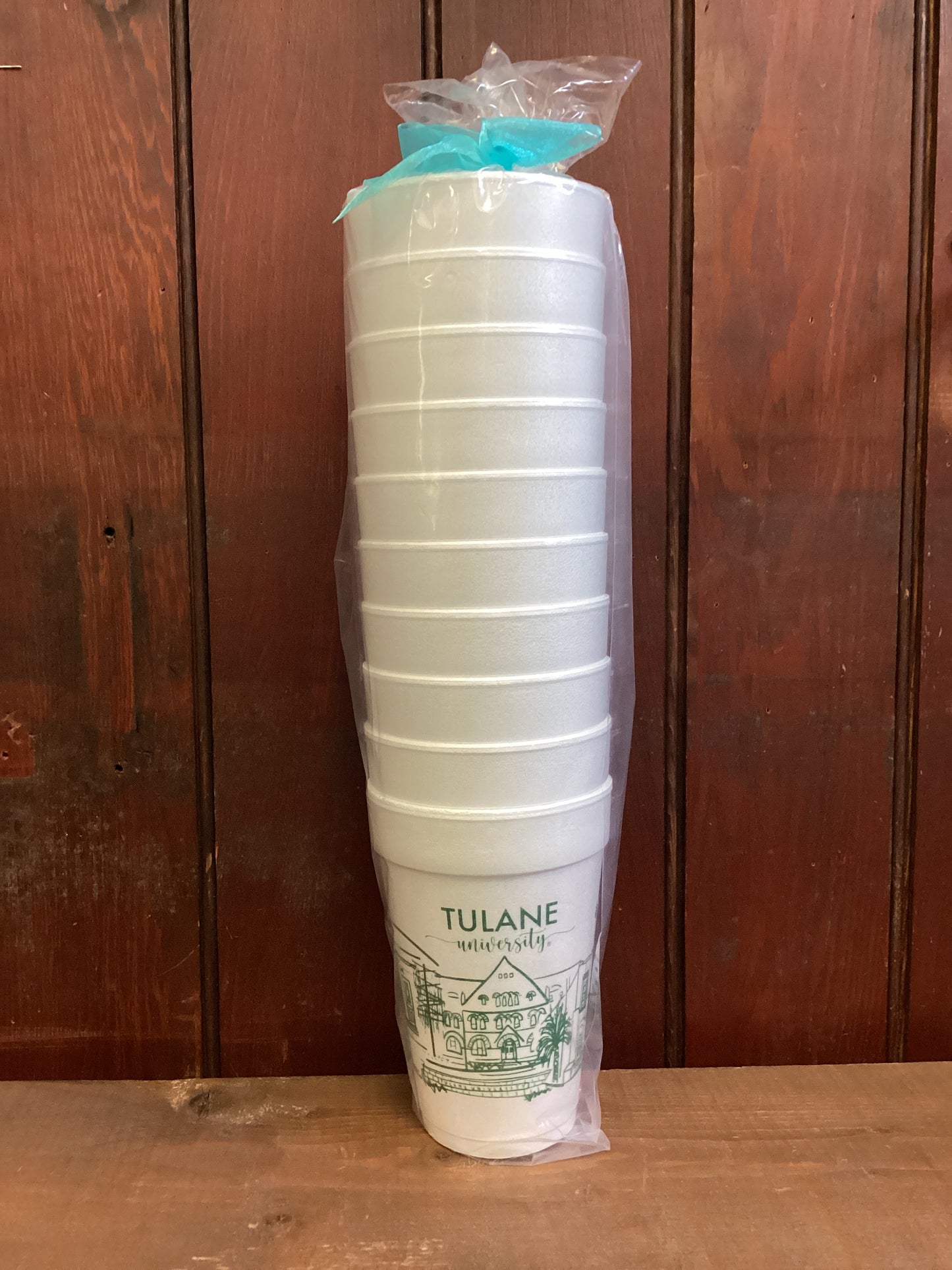 Tulane Campus Foam Cup 10pk