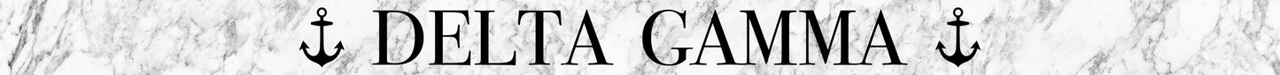 Delta Gamma Sunglass Strap Marble Theme