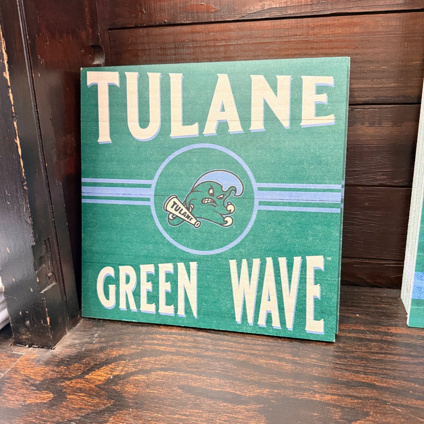 10x10 Retro Green Wave Sign