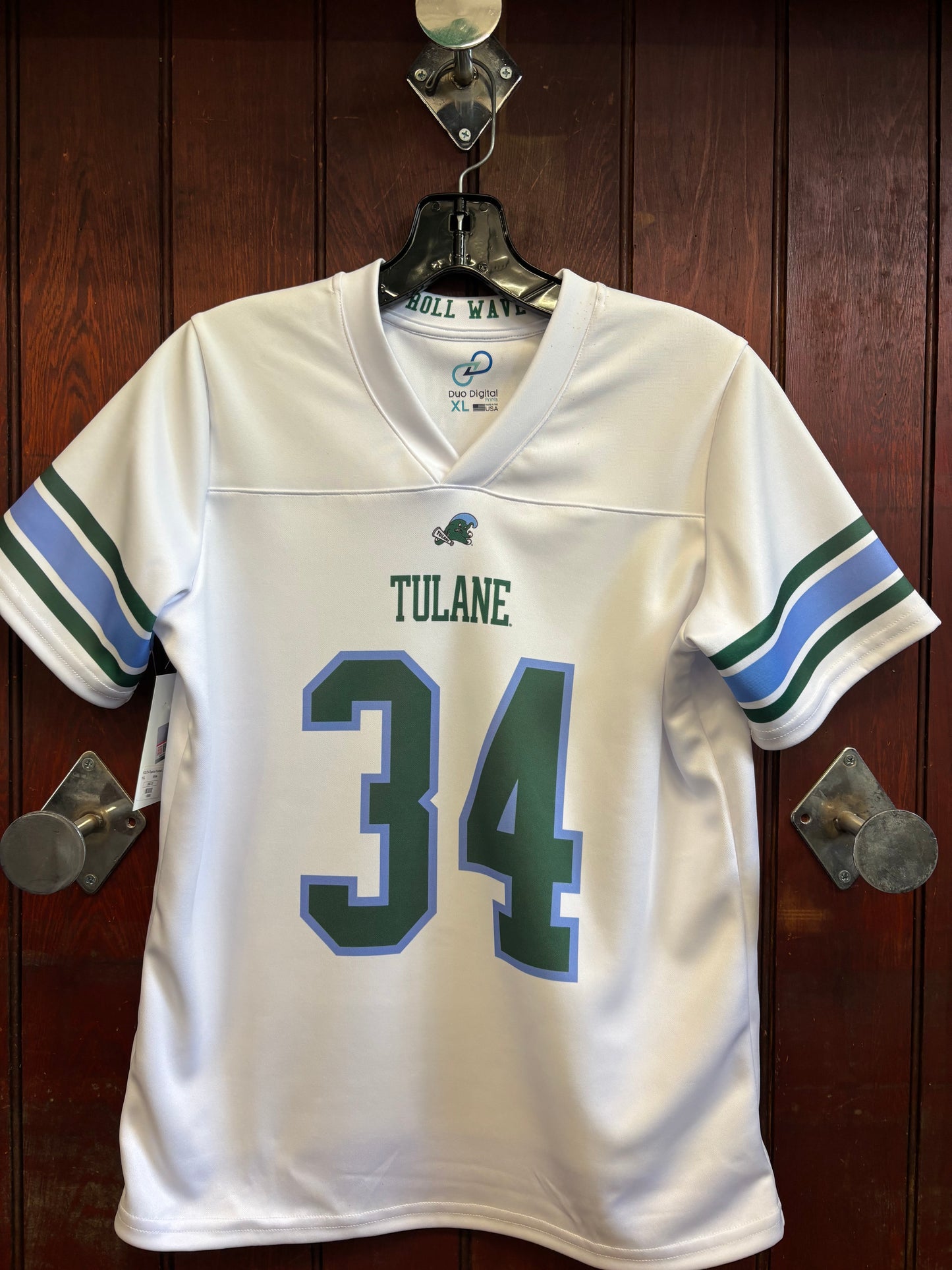 Tulane Youth Replica Football Jersey - White
