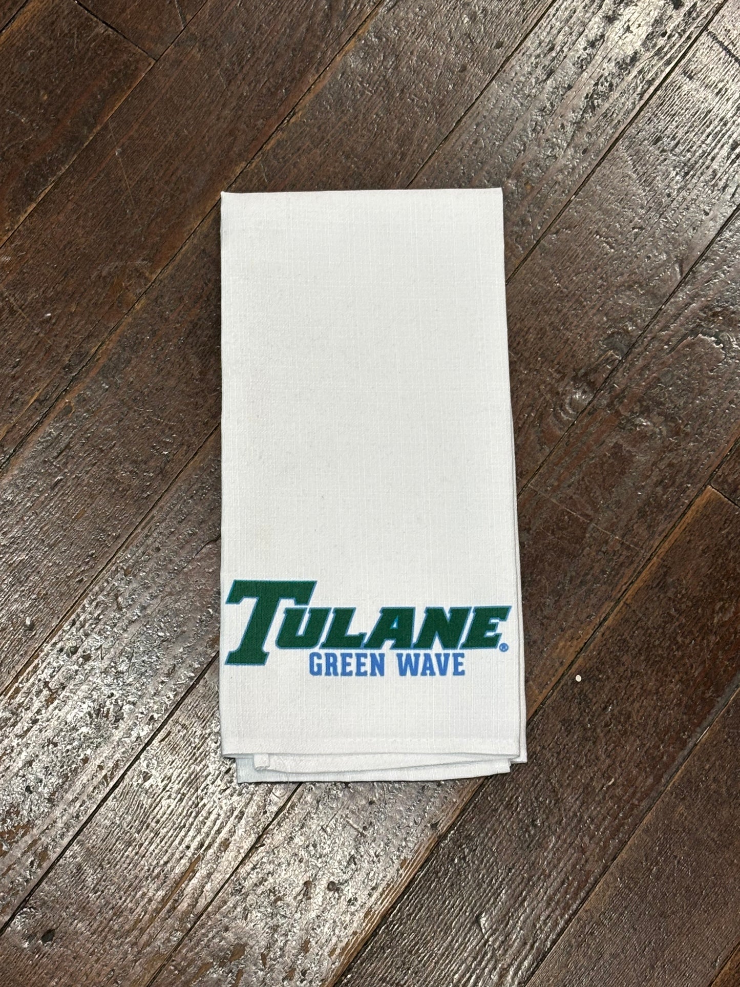 Tulane Wordmark Tea Towel