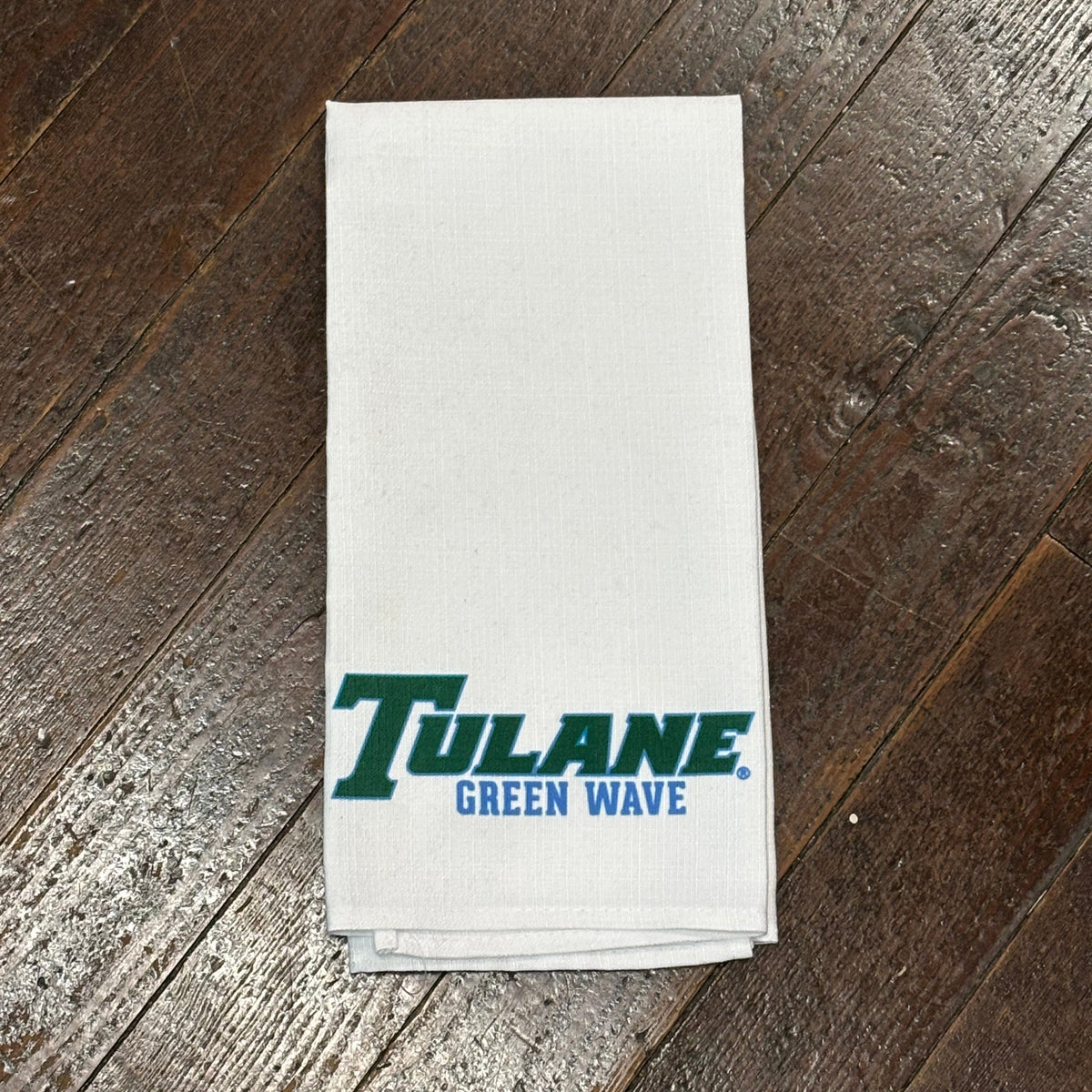 Tulane Wordmark Tea Towel