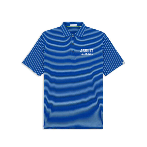 Jesuit Lacrosse Tasc Brookline Stripe Polo