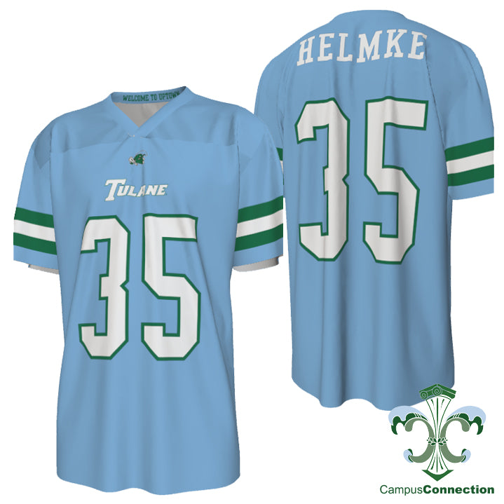 Tulane Football Player NIL Replica Jersey - Blue
