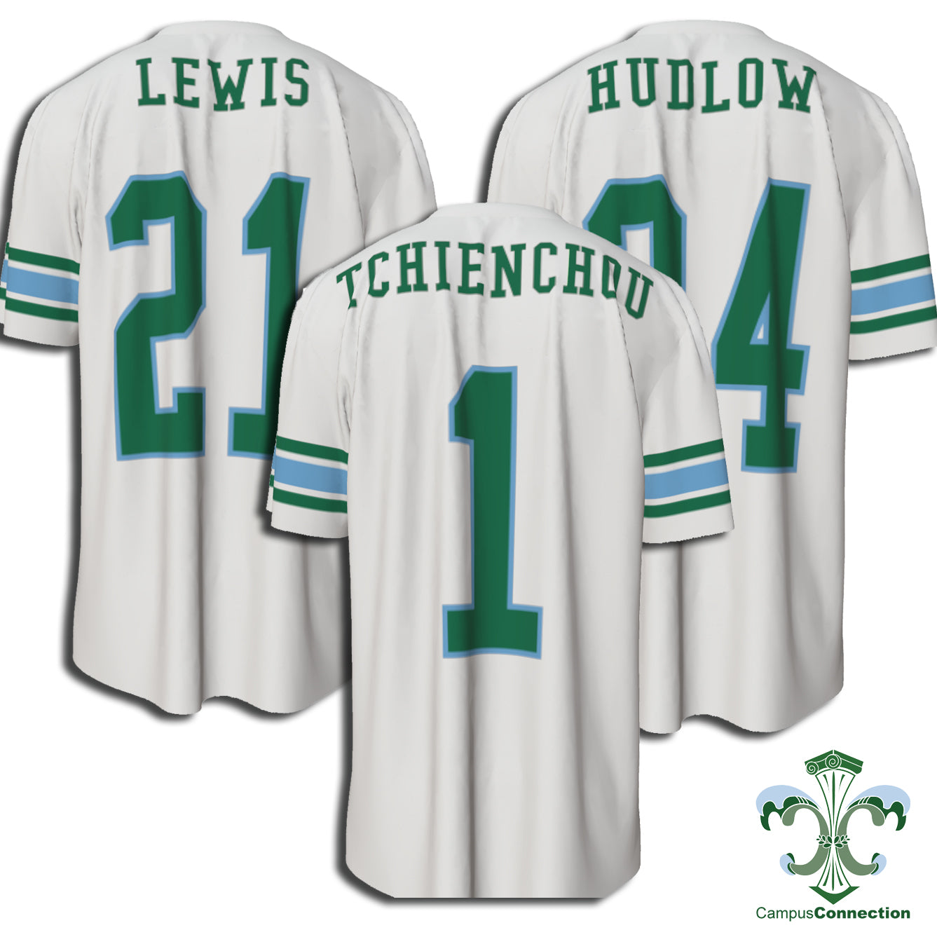 Tulane Football Player NIL Jersey - White