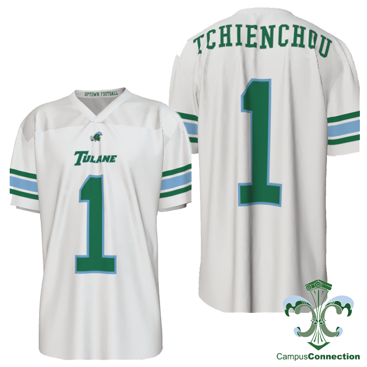 Tulane Football Player NIL Replica Jersey - White