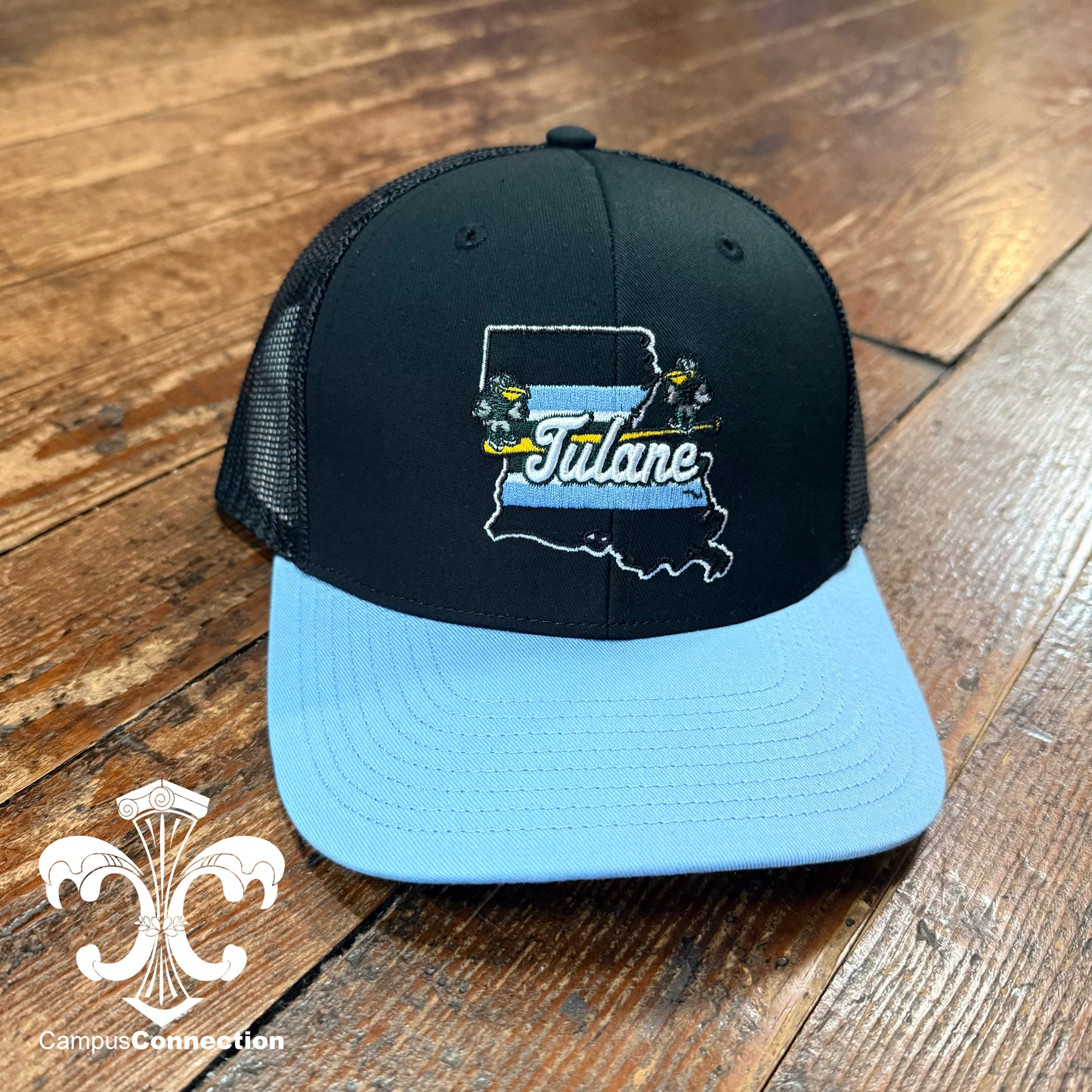 Tulane Baseball State Stripe Trucker Snapback
