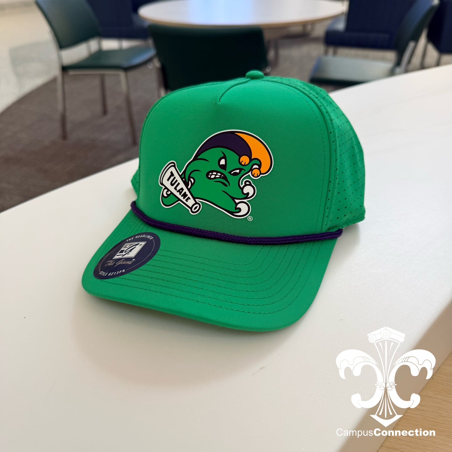 Tulane Mardi Gras Edition Angry Wave Rope Hat