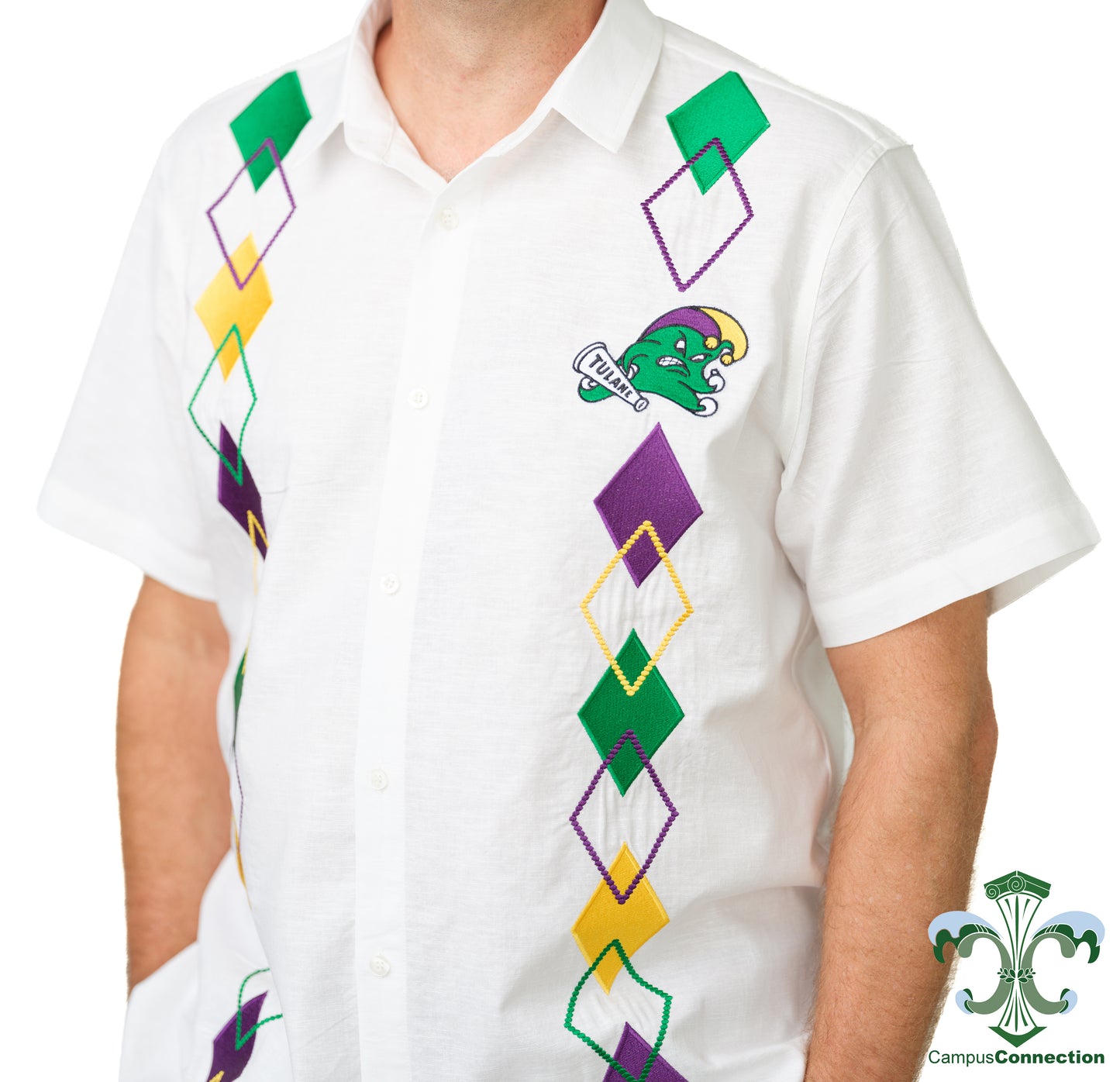 Tulane Mardi Edition Guayabera Mambo Shirt