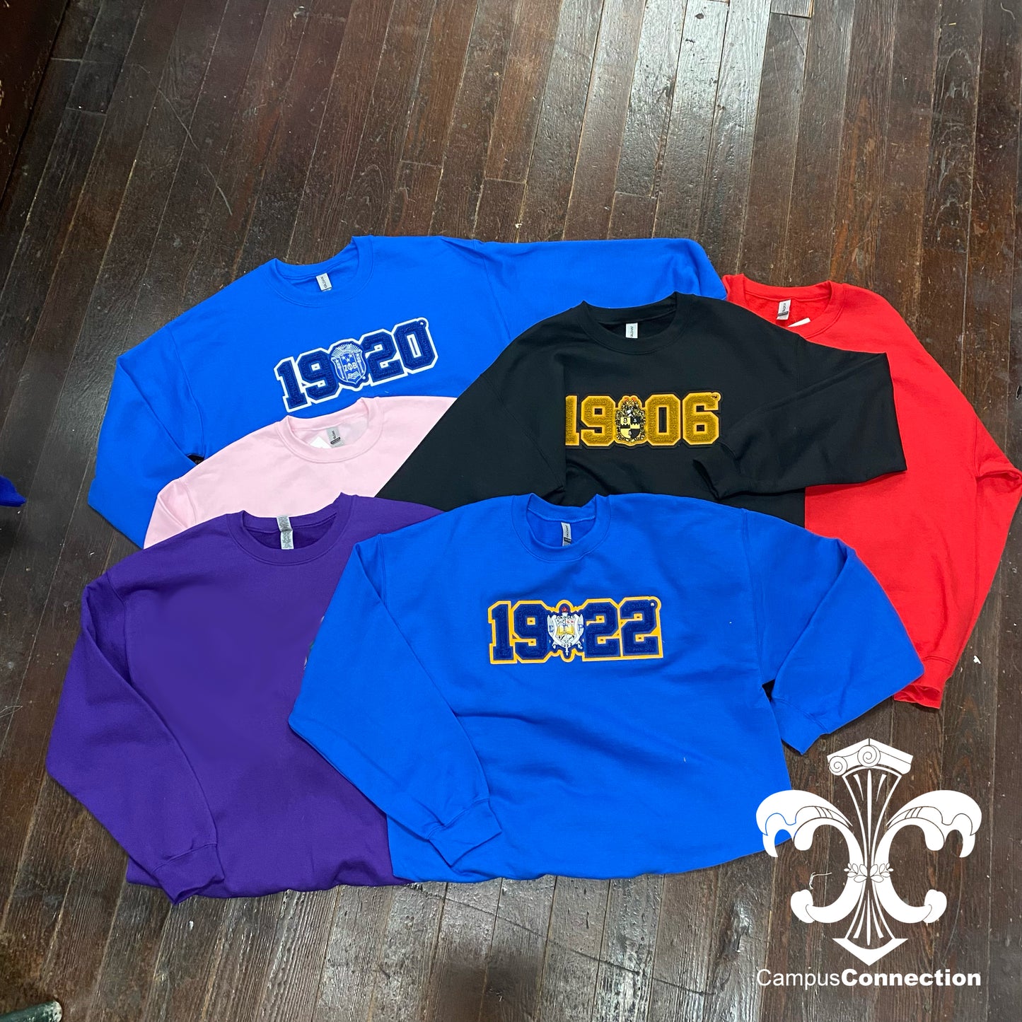 Founding Year Chenille Crewneck Sweatshirt