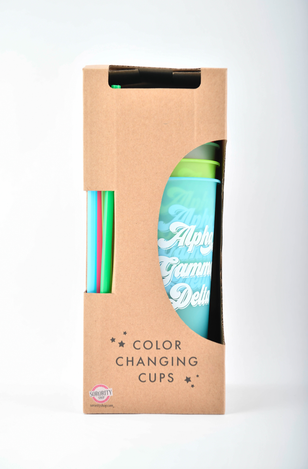 Alpha Gamma Delta Color Changing Cups (Set of 4)