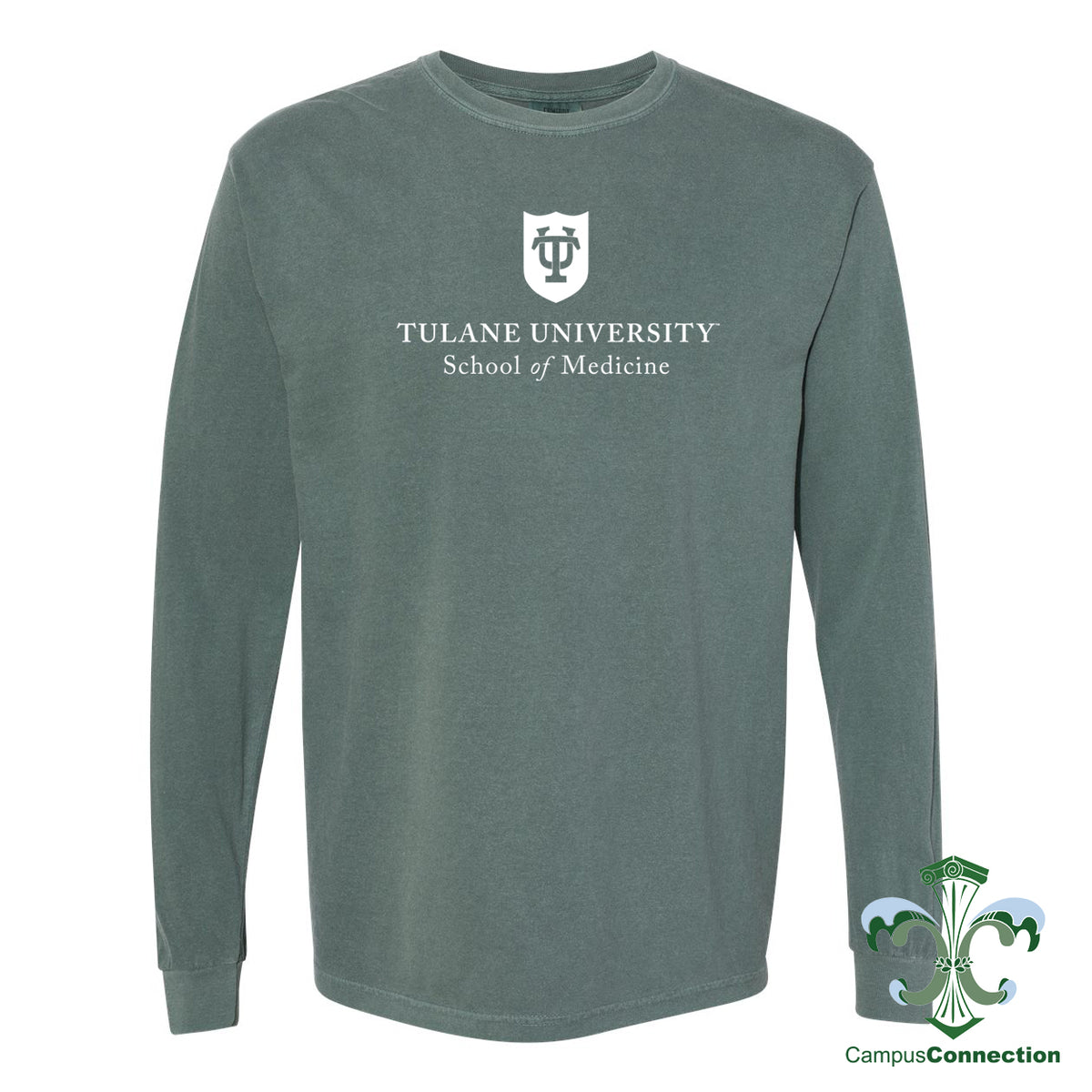 Tulane School of Medicine Comfort Colors Long Sleeve