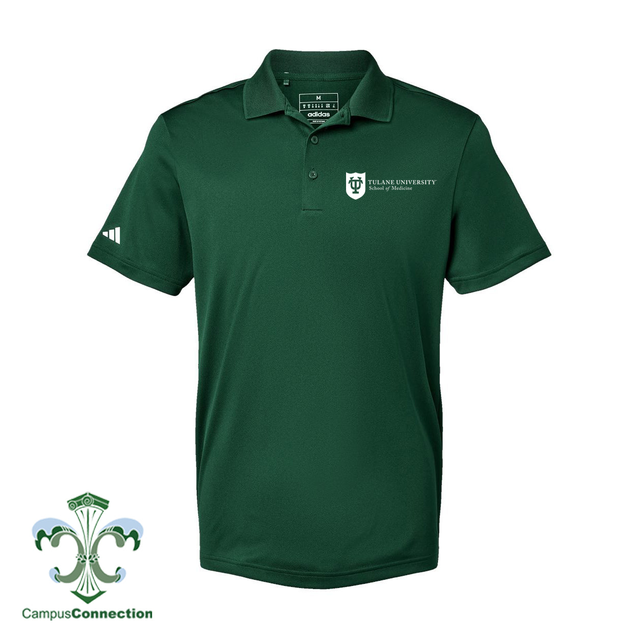 Tulane School of Medicine Men's Adidas Performance Pique Polo