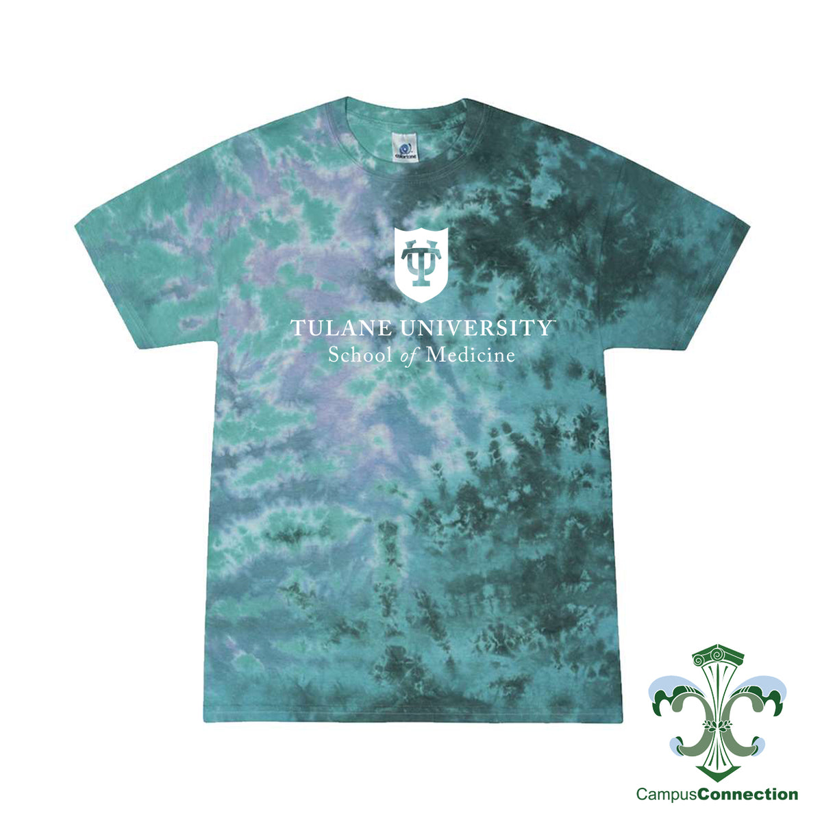 Tulane School of Medicine Tie Dye T-Shirt