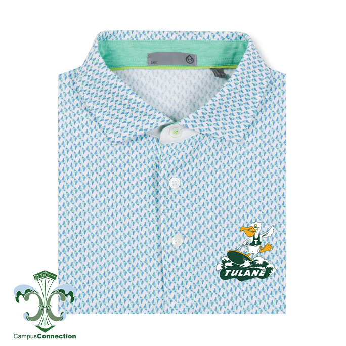 Tasc Surfing Riptide Cloud Polo Shirt - Conch Shell