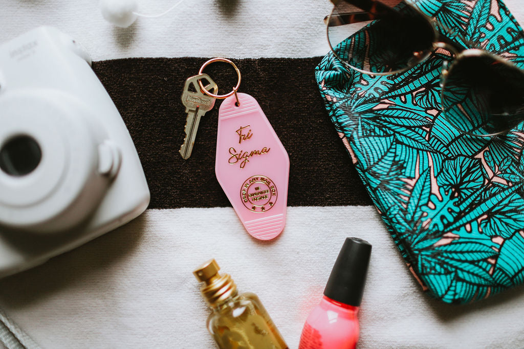 Tri Sigma Motel Keychain