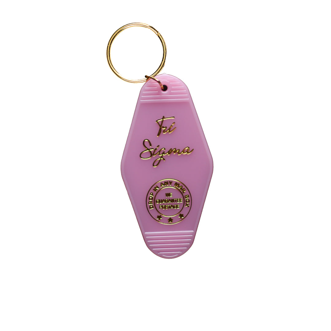 Tri Sigma Motel Keychain