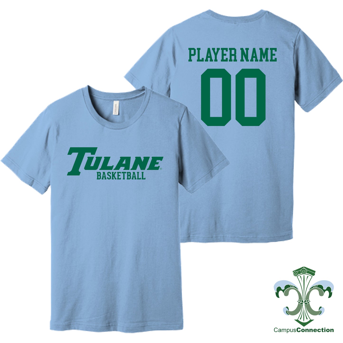 Tulane Men's Basketball NIL Player Wordmark Shirt