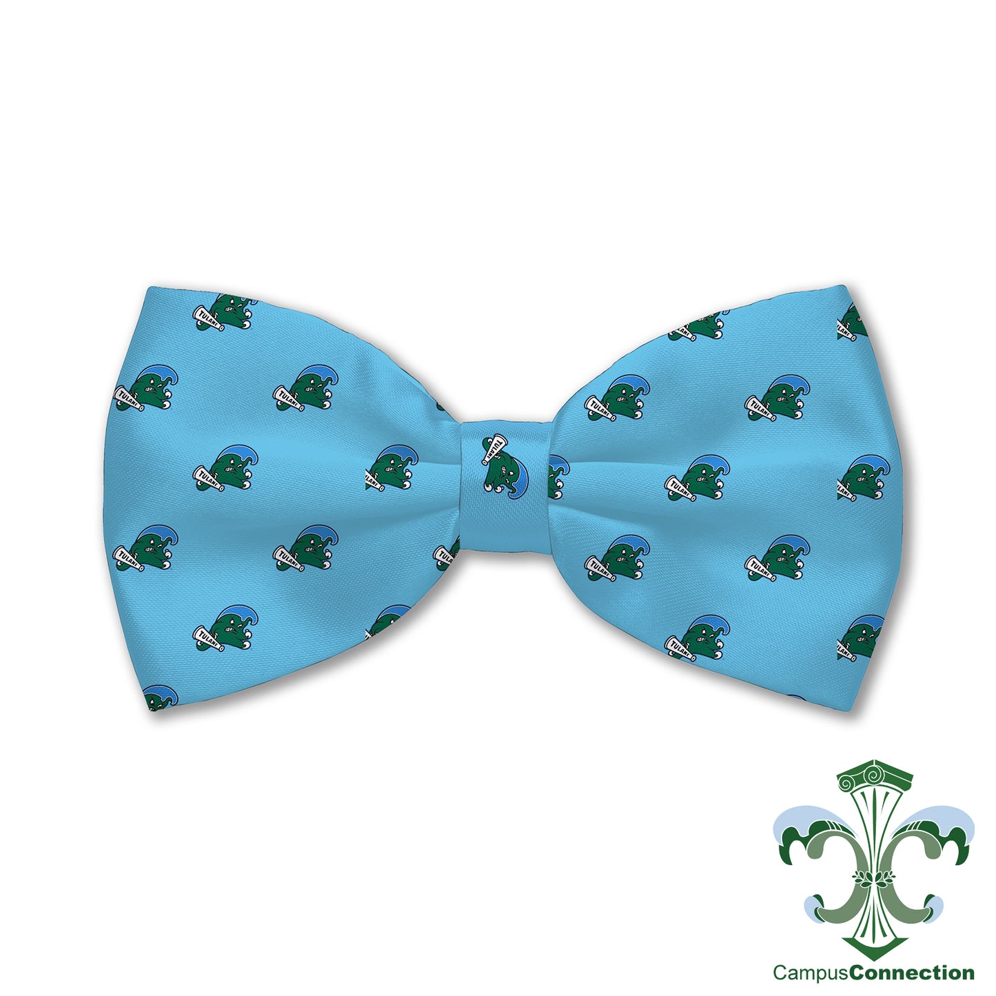 Tulane Angry Wave Woven Silk Bow Tie