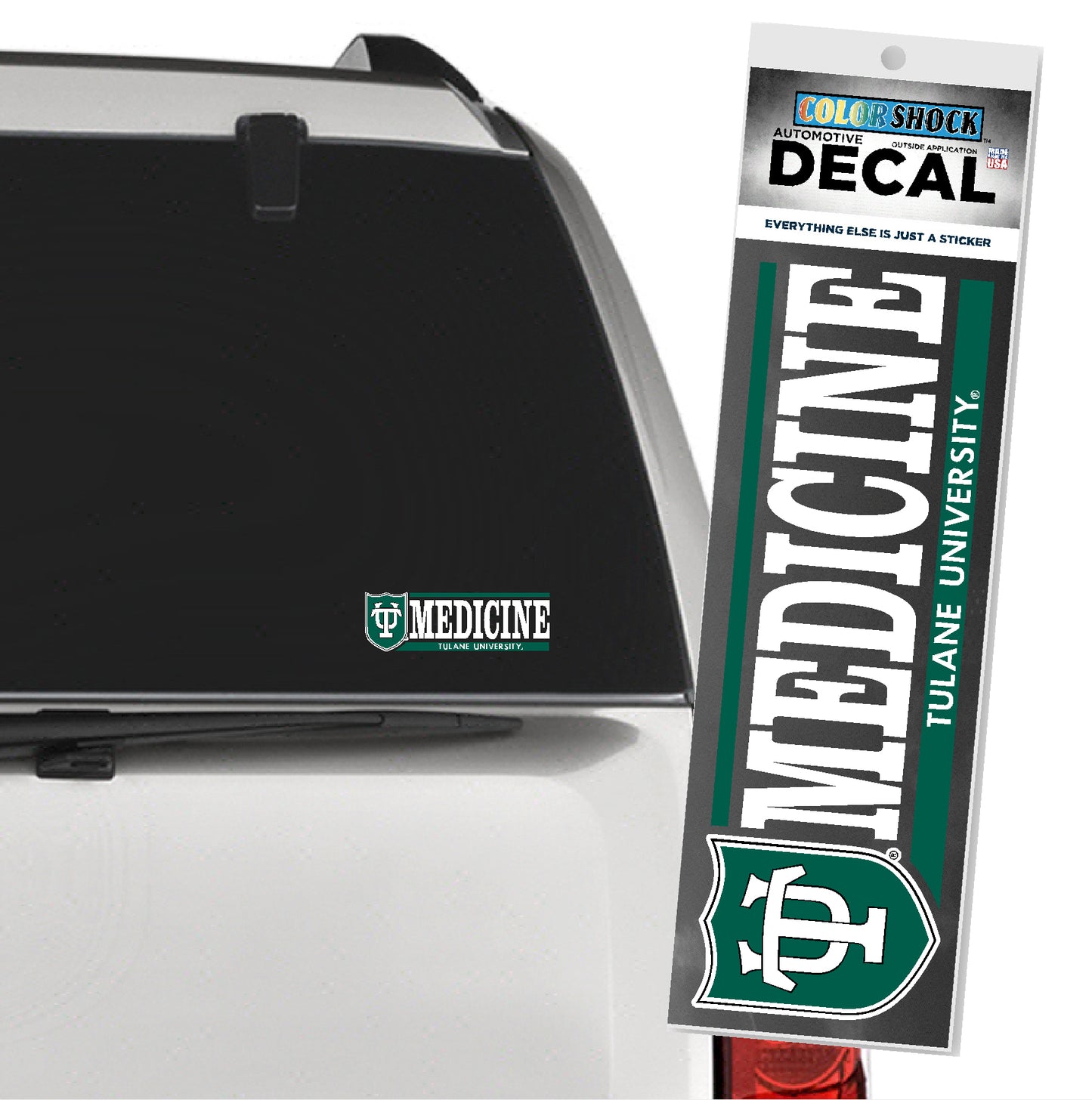 Tulane Medicine Bar Decal