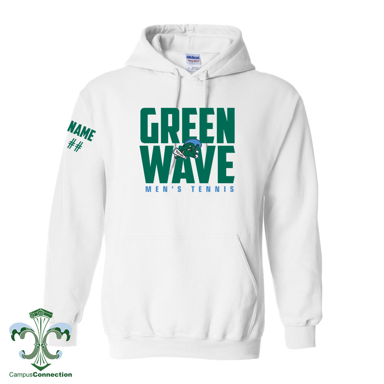 Tulane Men's Tennis Hooded Sweatshirt