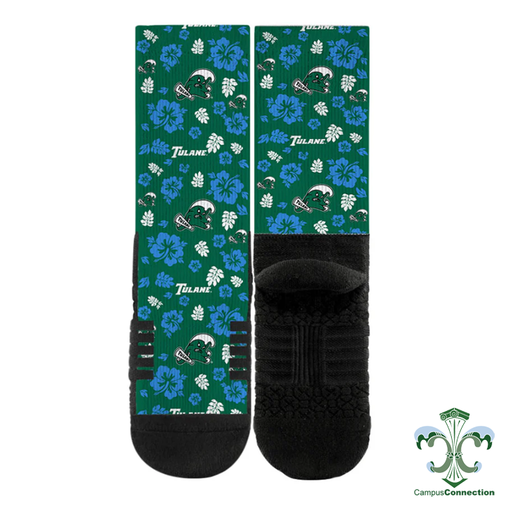 Tulane Socks - Tropical
