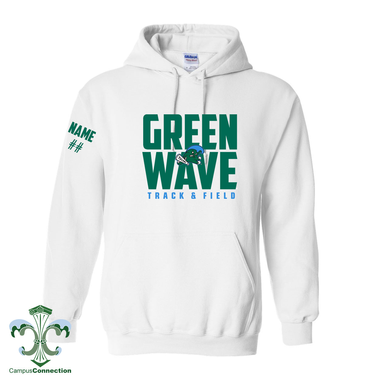 Tulane Track & Field Hooded Sweatshirt