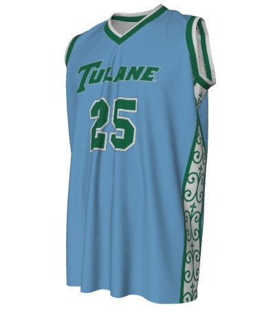 Tulane Basketball Player NIL Jersey - Blue