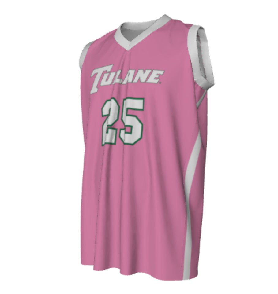 Tulane Replica NIL Basketball Jersey - WBB 2025 Pink