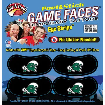Tulane Game Faces Peel & Stick Eye Strips