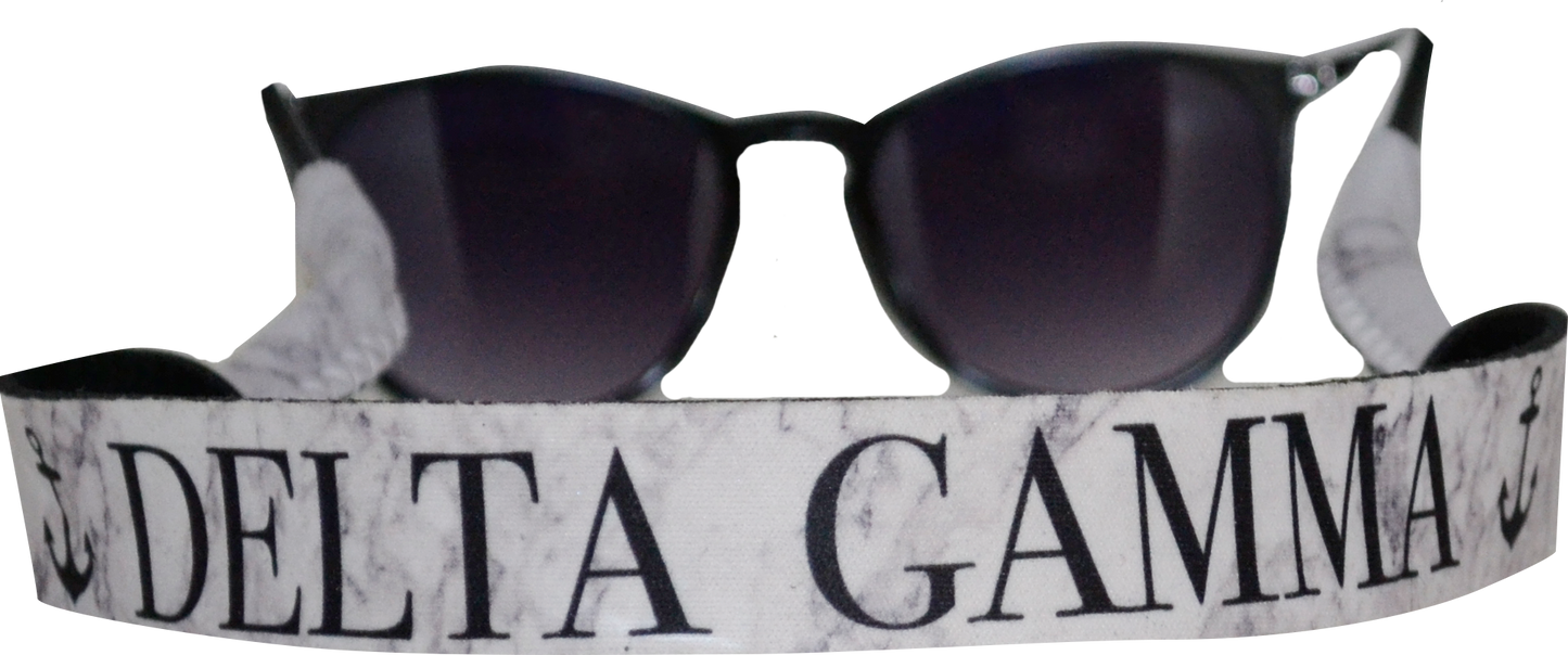 Delta Gamma Sunglass Strap Marble Theme