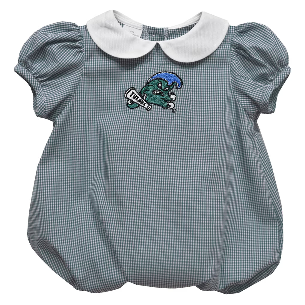 Tulane Baby Caroline Angel Wing Bubble Onesie