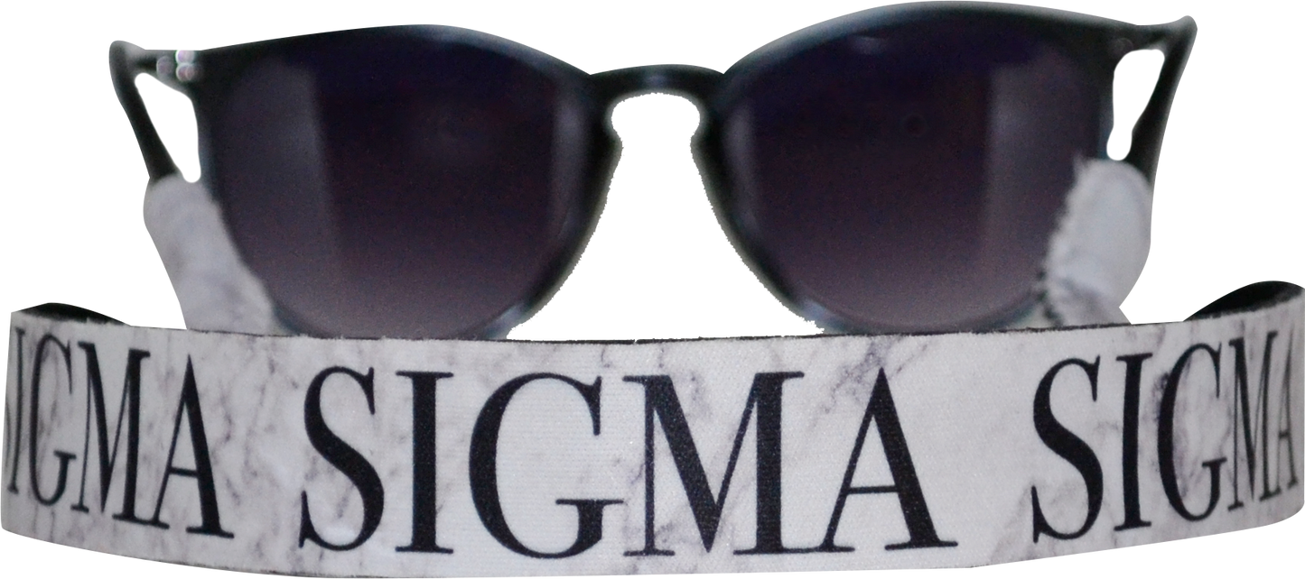 Sigma Sigma Sigma <br> Sunglass Strap <br> Marble Theme