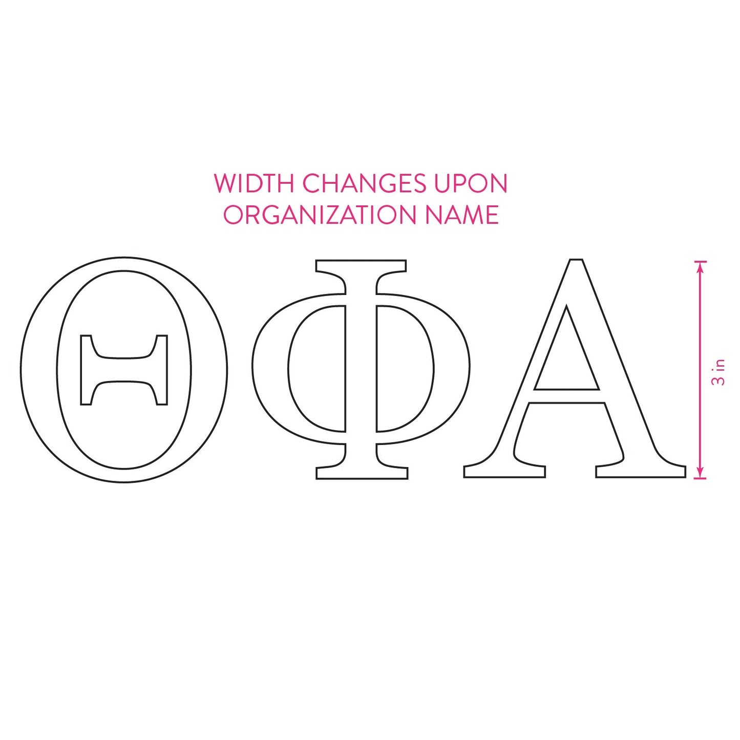 Alpha Gamma Delta Car Decal Sticker- Greek Letters Design