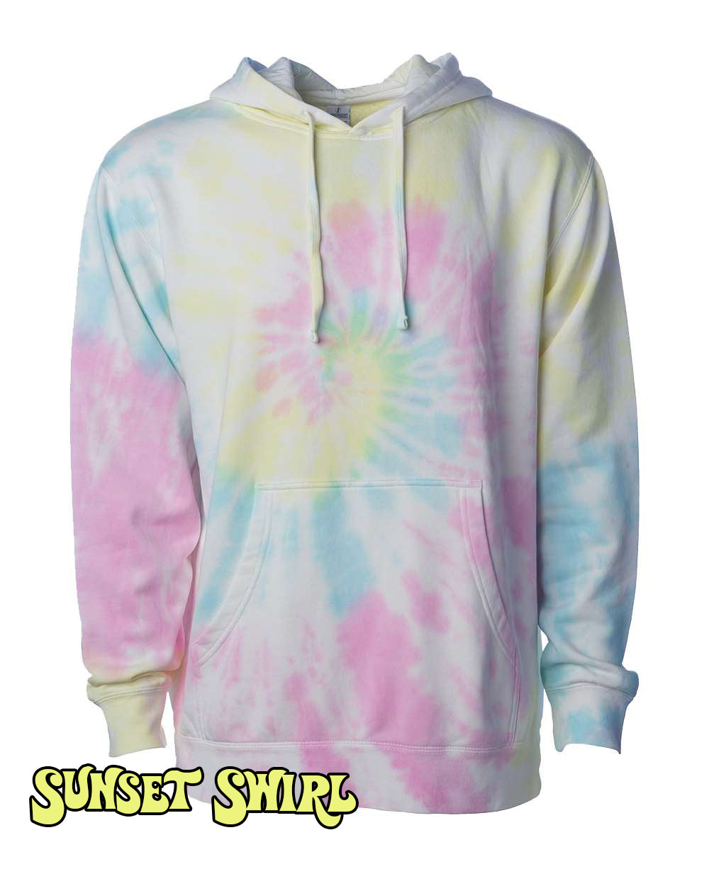 Sorority Groovadelic Pastel Tie Dye Hooded Sweatshirt