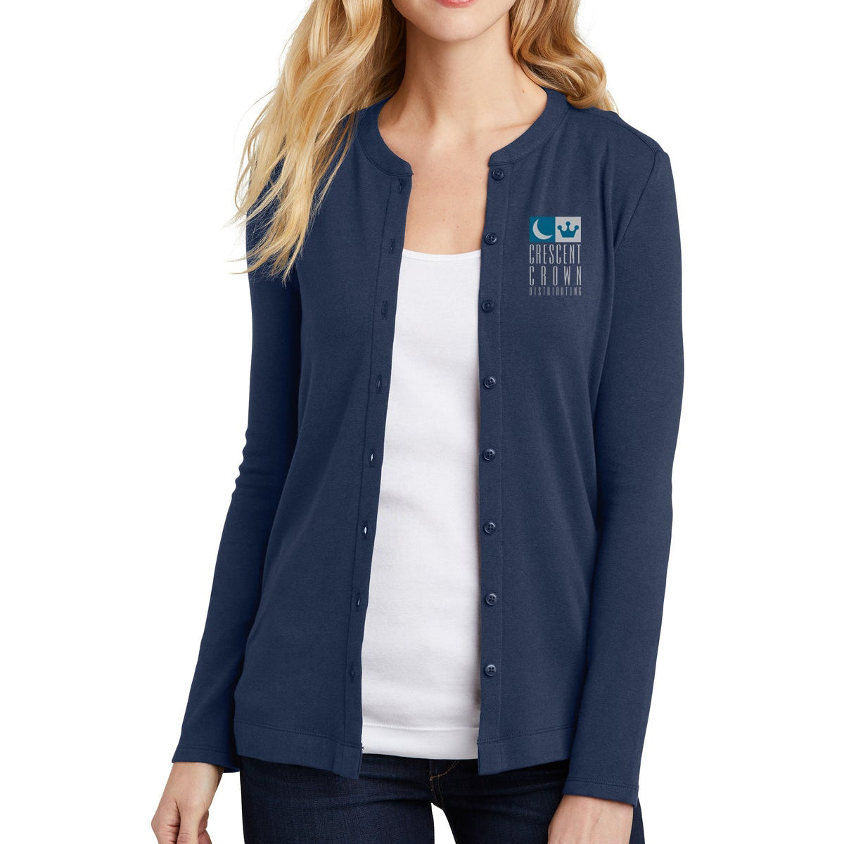 Port Authority Ladies Concept Stretch Button-Front Cardigan