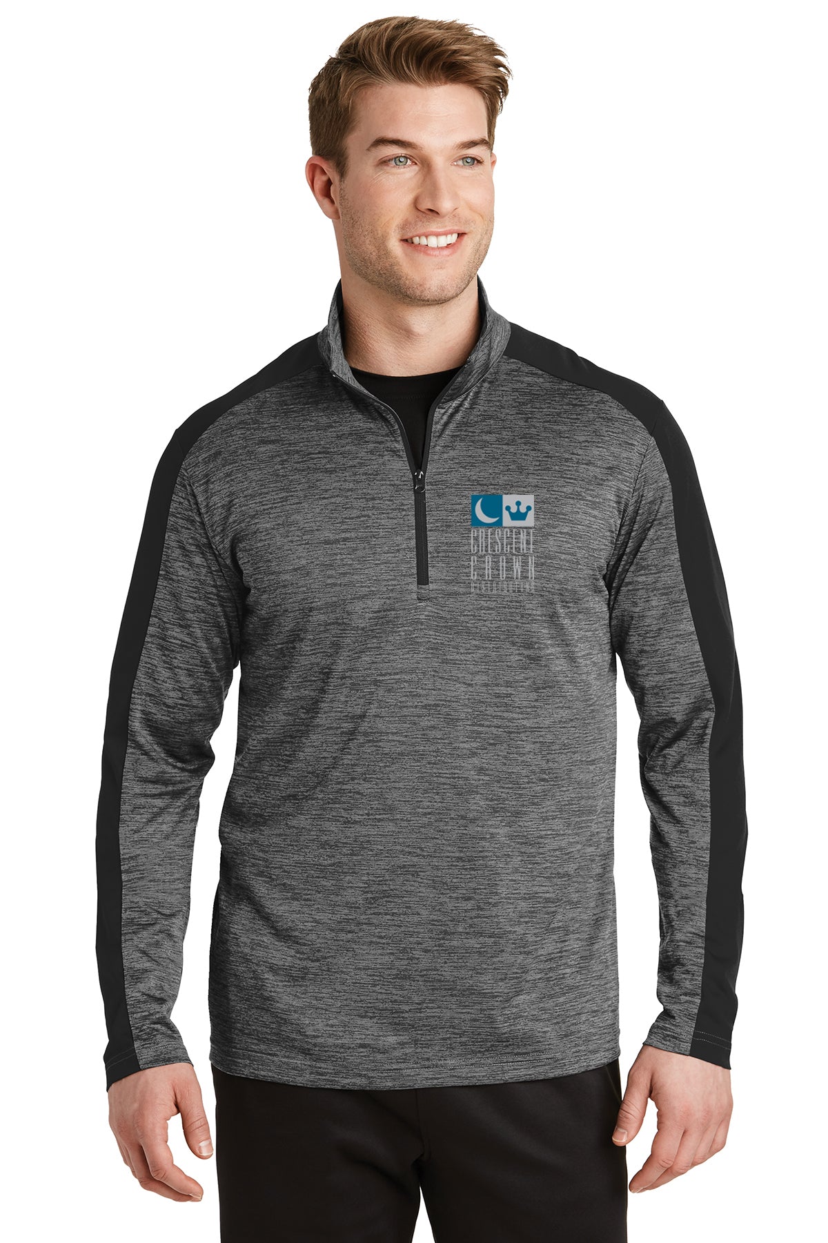 Sport-Tek PosiCharge Electric Heather Colorblock 1/4-Zip Pullover