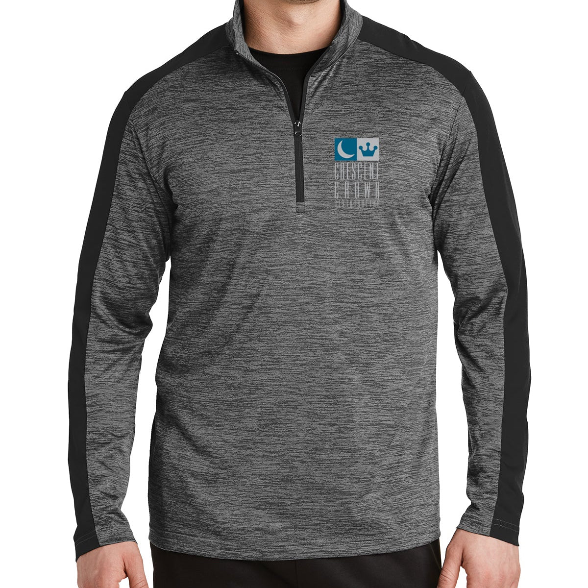 Sport-Tek PosiCharge Electric Heather Colorblock 1/4-Zip Pullover