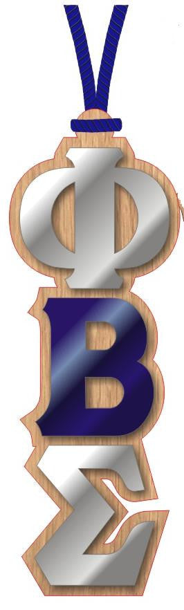 Mirrored Letter Wood Tiki Necklace - Craftique - Campus Connection - 9