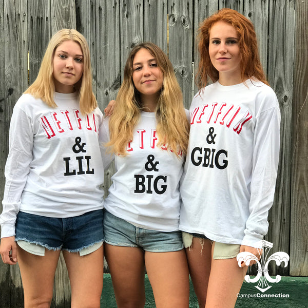 Netflix and Chill Big/LIttle Comfort Colors Tank Tops – Campus