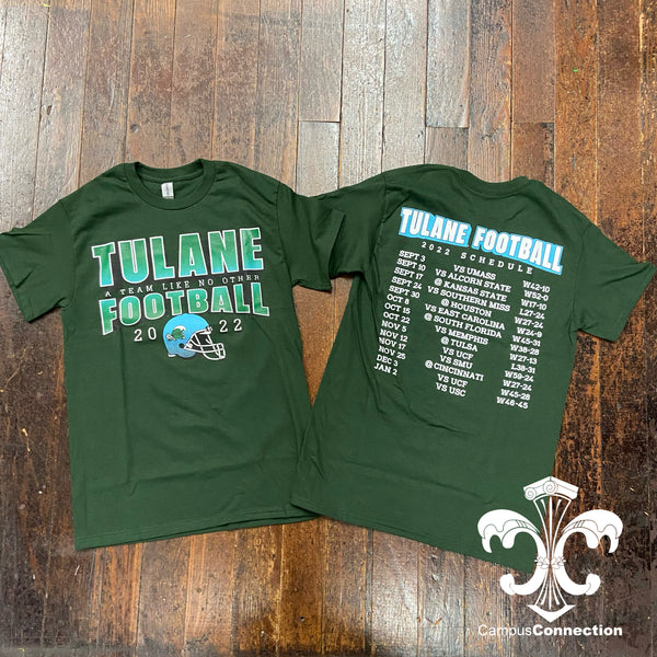 Tulane Football 2022 Season Schedule Shirt Campus Connection