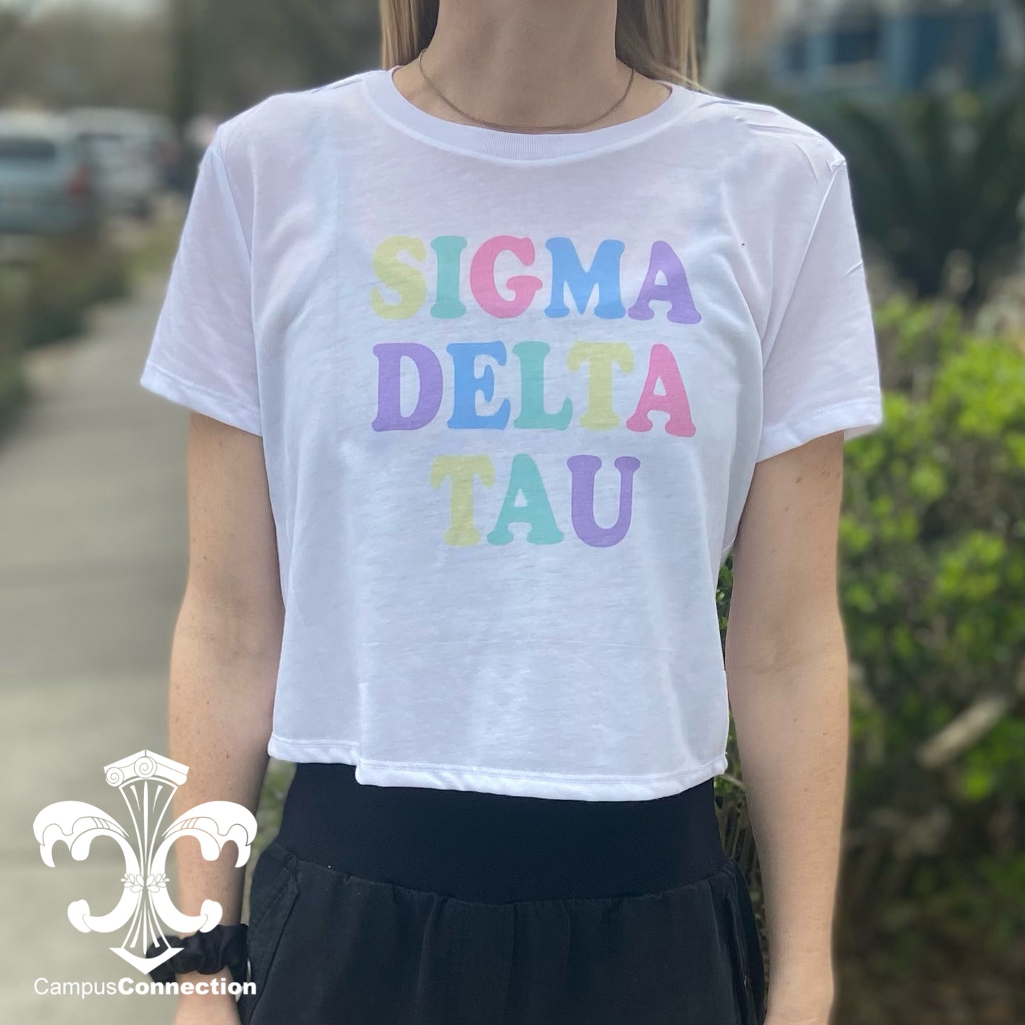 Sorority Cupid Bella Crop Tee