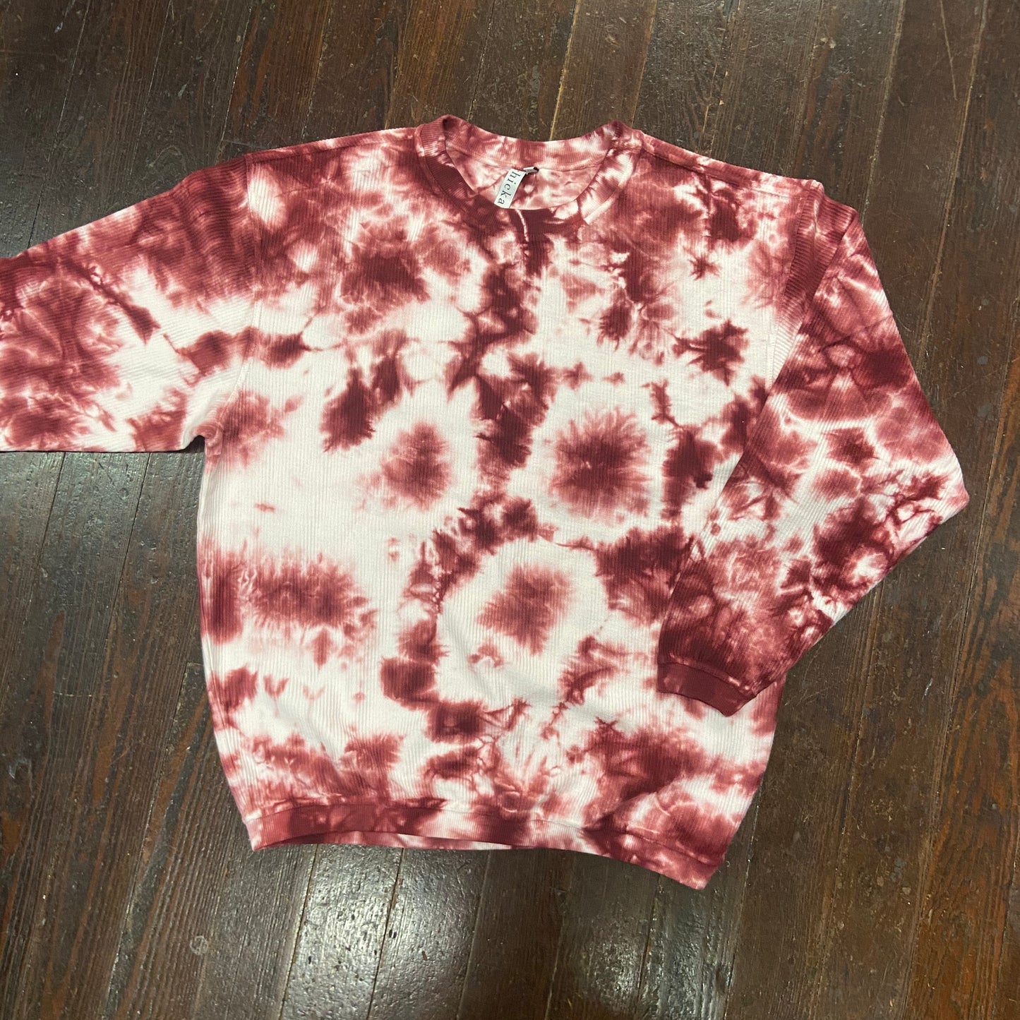 Tie Dye Corded Sorority Crewneck Sweatshirt