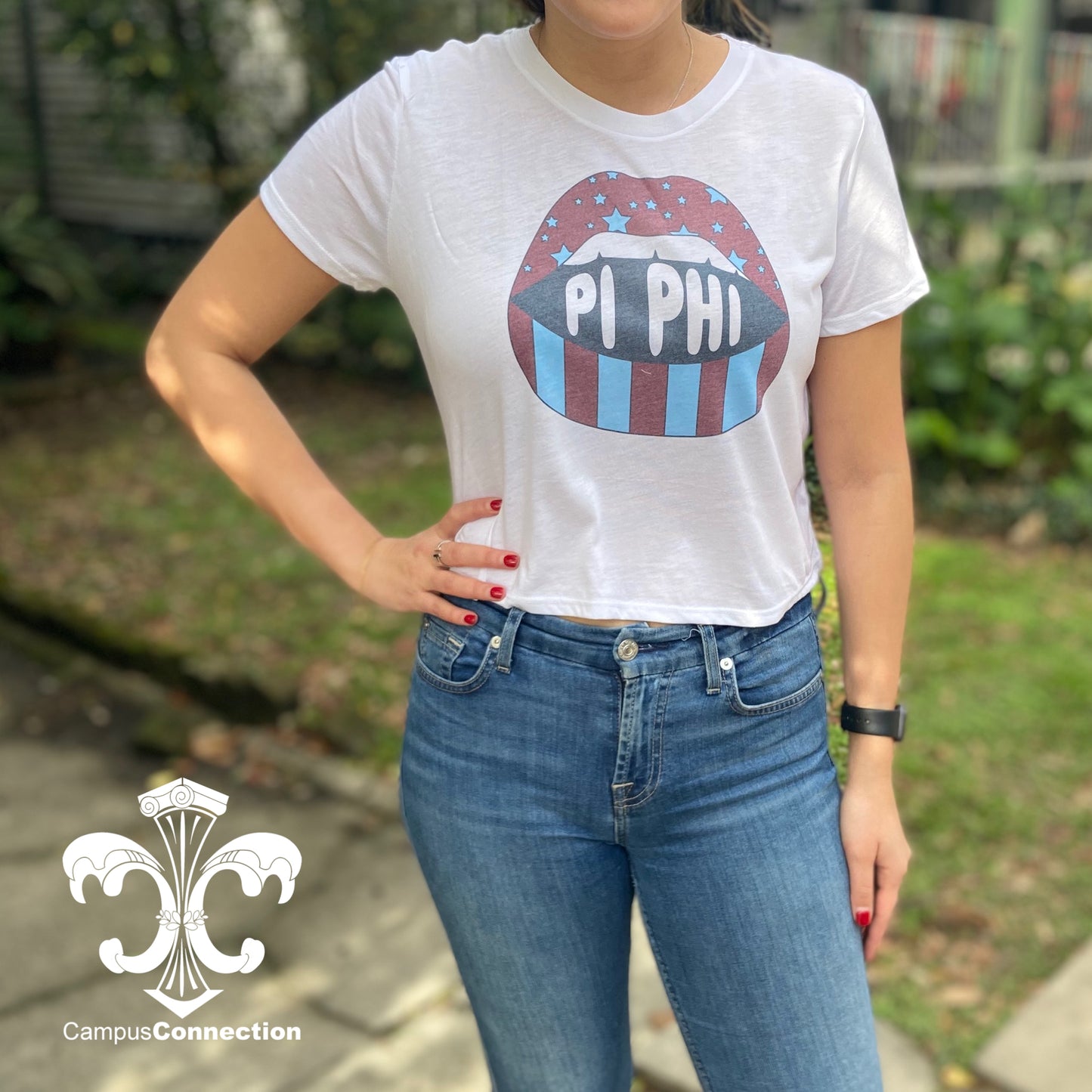 Sorority Lips Bella Crop Tee