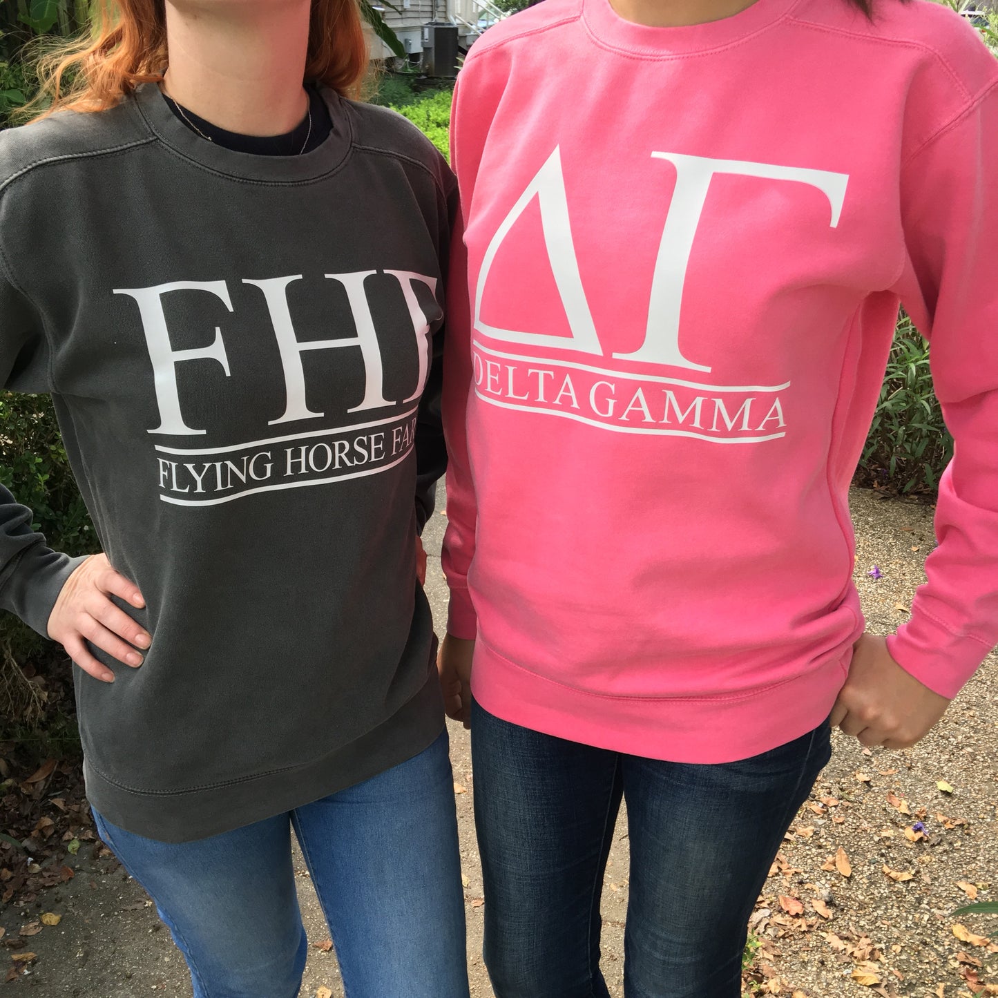 Comfort Colors Crewneck Sweatshirt with Classic Bar Design - Campus Connection - Campus Connection - 1