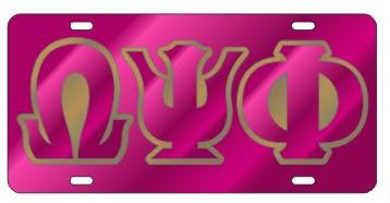 Color Mirror License Plate with Outline - Craftique - Campus Connection - 8