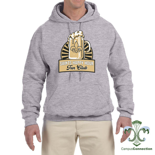 Saints Happy Hour Hooded Sweatshirt - Gray